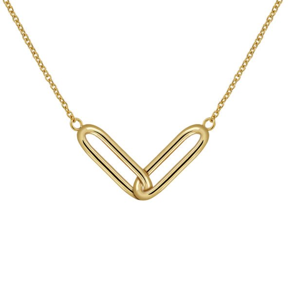 Pair Gold Necklace For Her