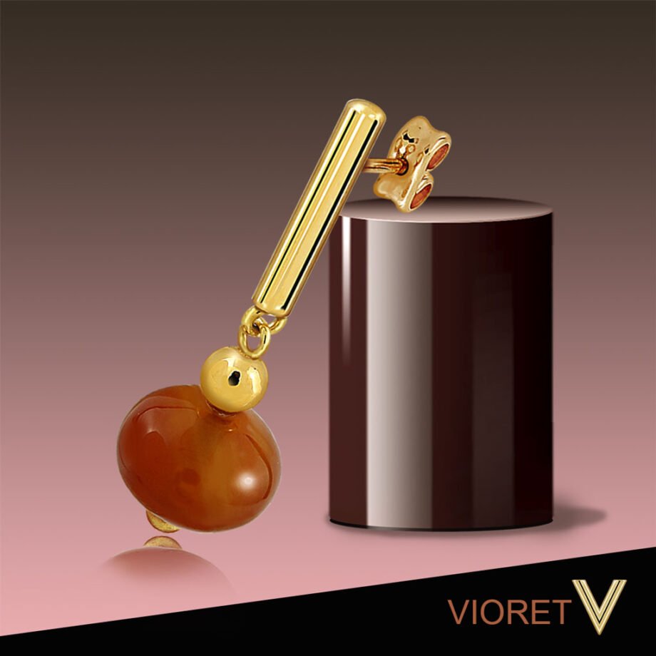 Gala Gold Carneola Earrings