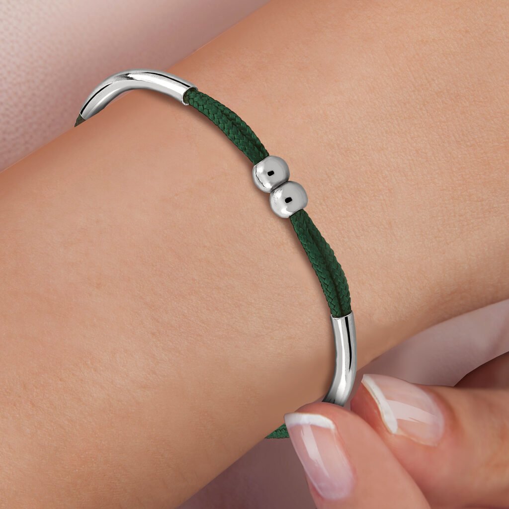 Green Alma Silver Bracelet
