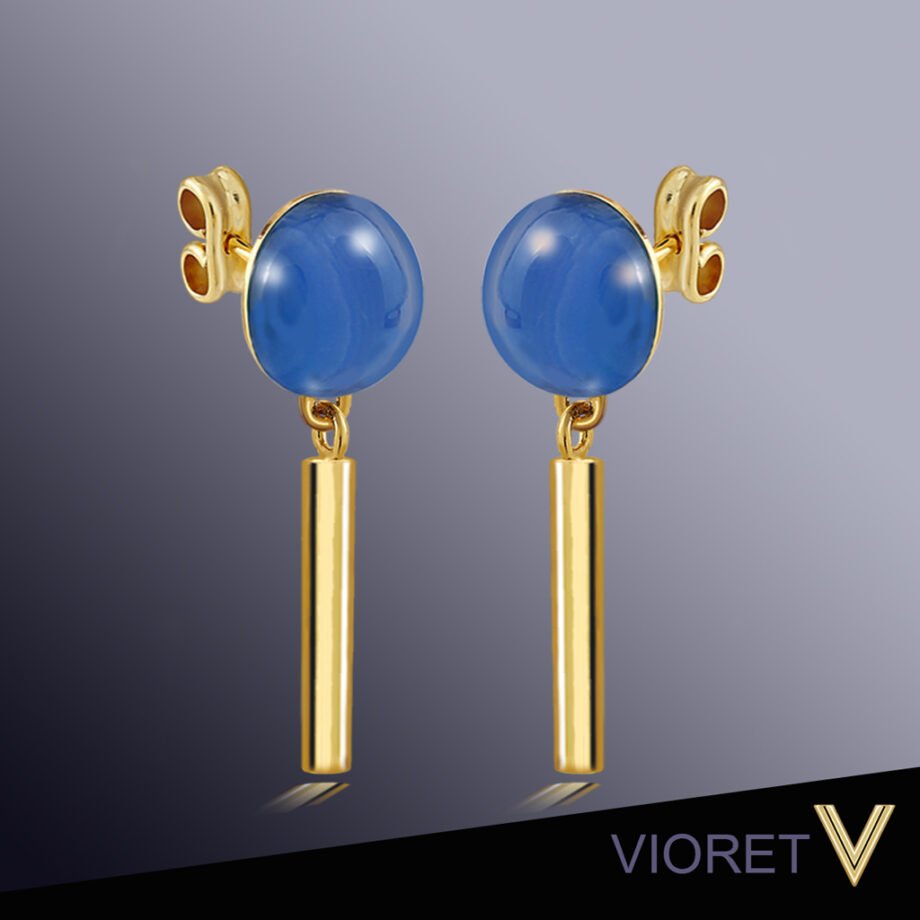 Bella Amazonita Gold Earrings
