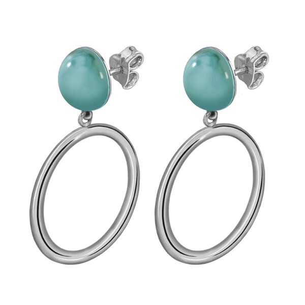 Emma Silver Amazonita Earrings