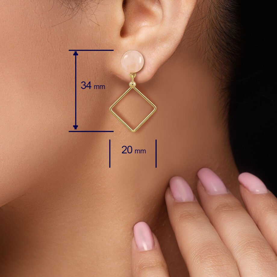 Lorena Gold Quartz Earrings