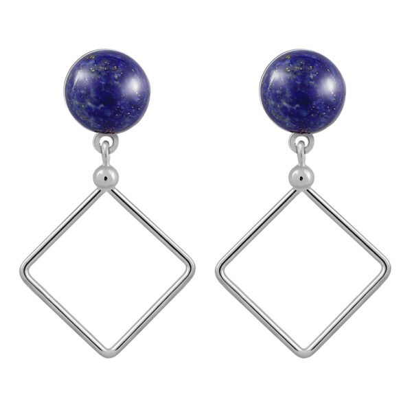 Lorena Silver Lapis Lazuli Earrings