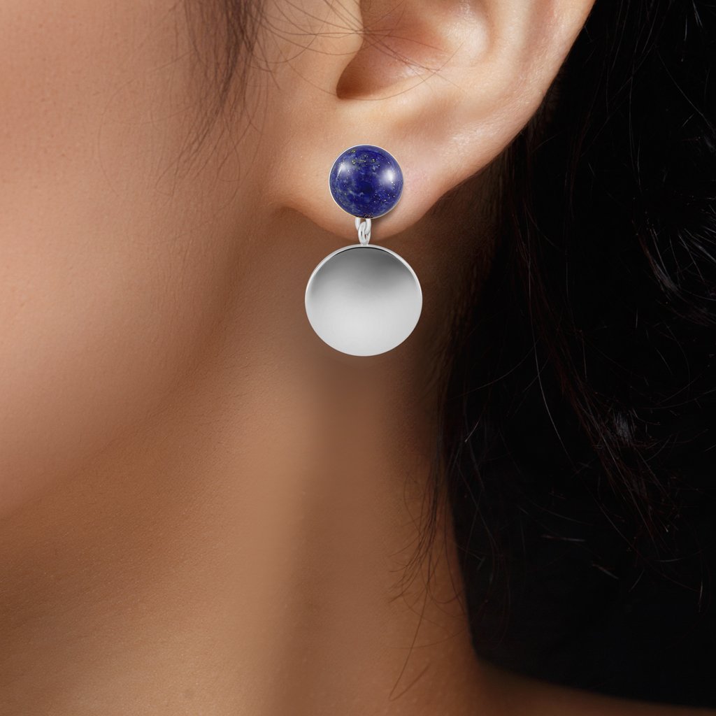 Shaila Silver Lapis Lazuli Earrings