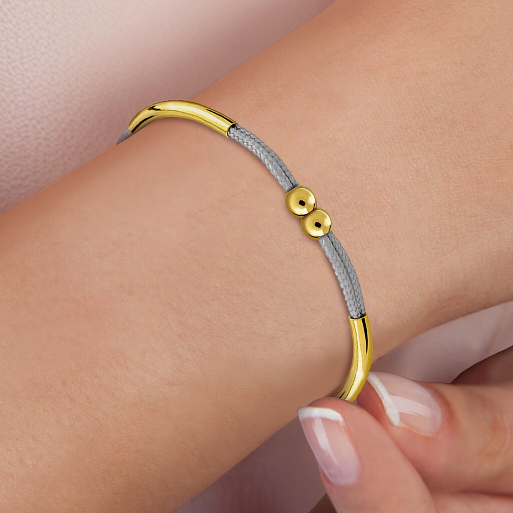 Grey Alma Gold Bracelet