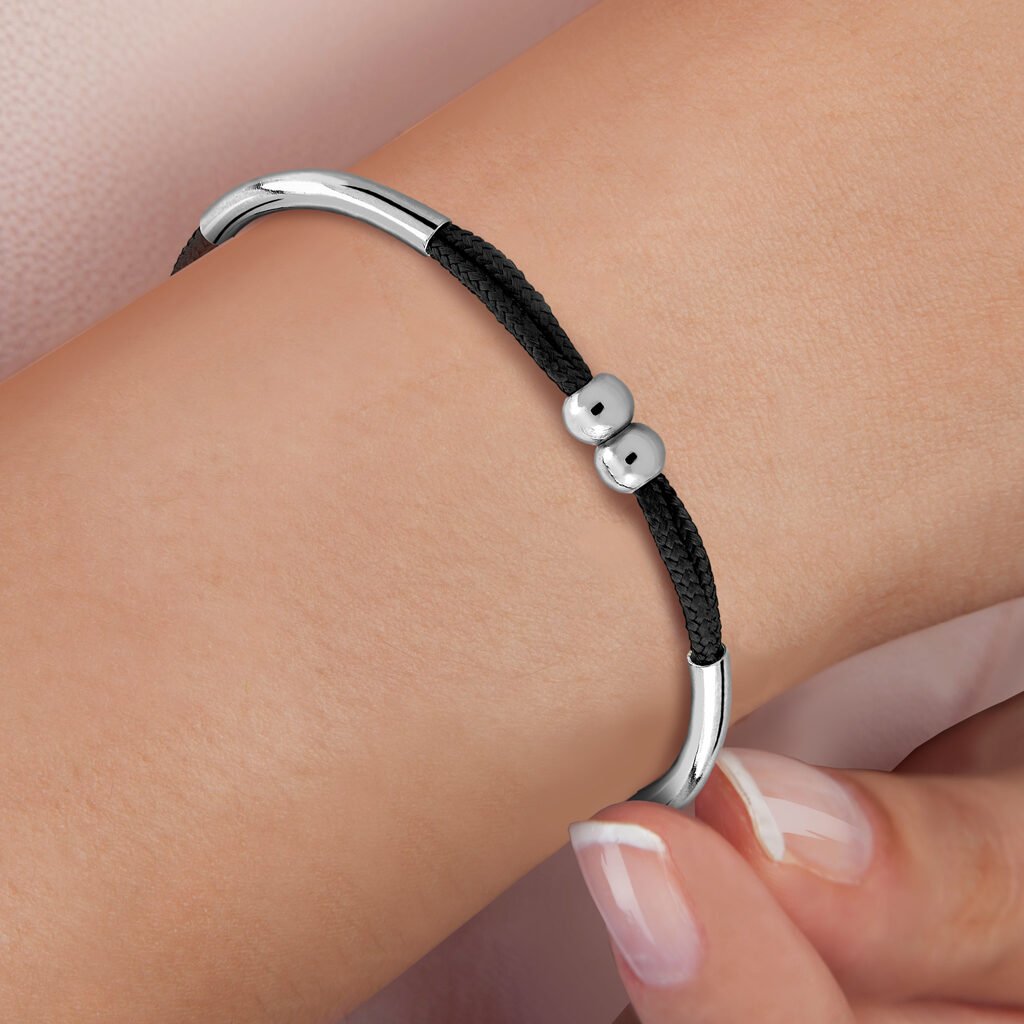 Black Alma Silver Bracelet