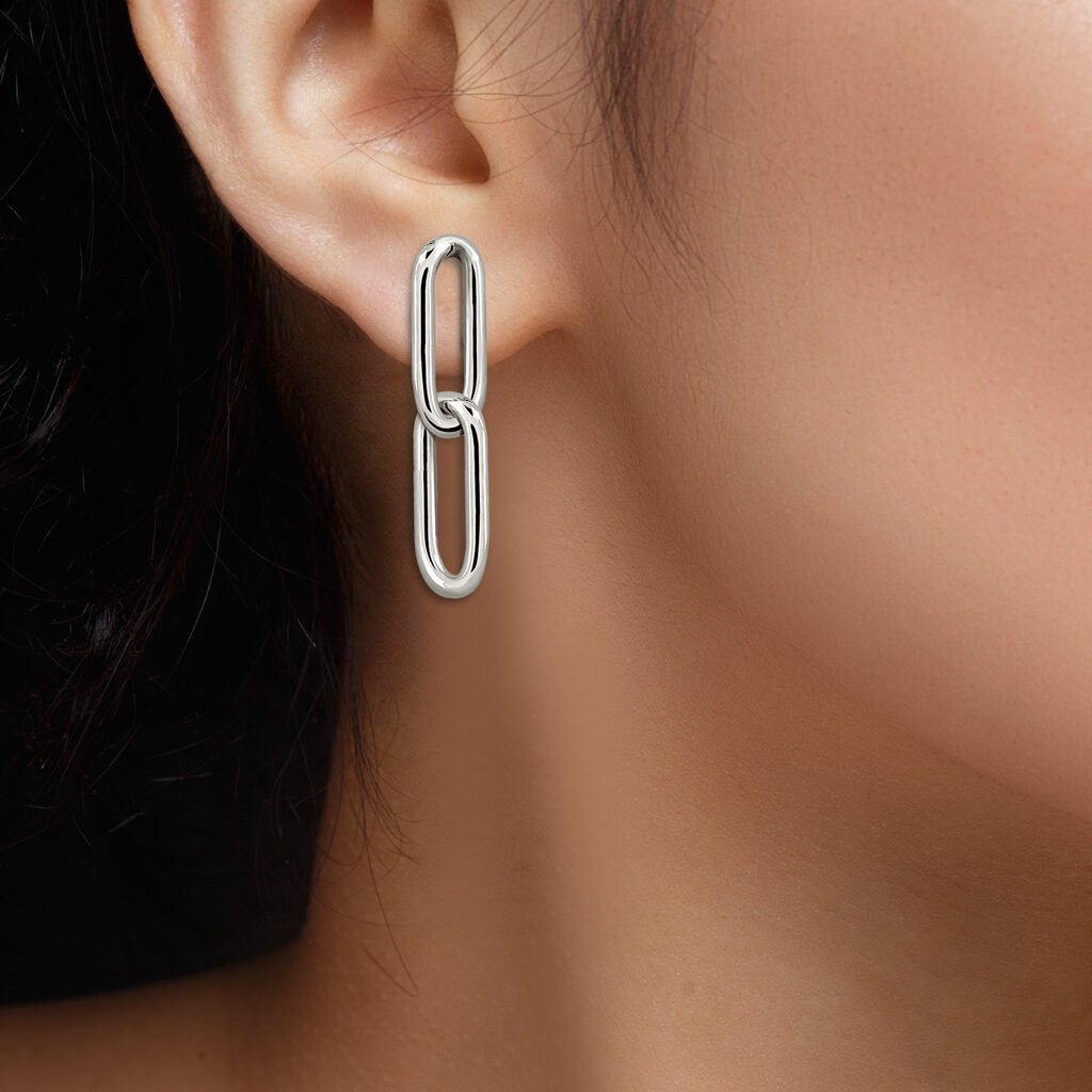 Pair Silver Earrings
