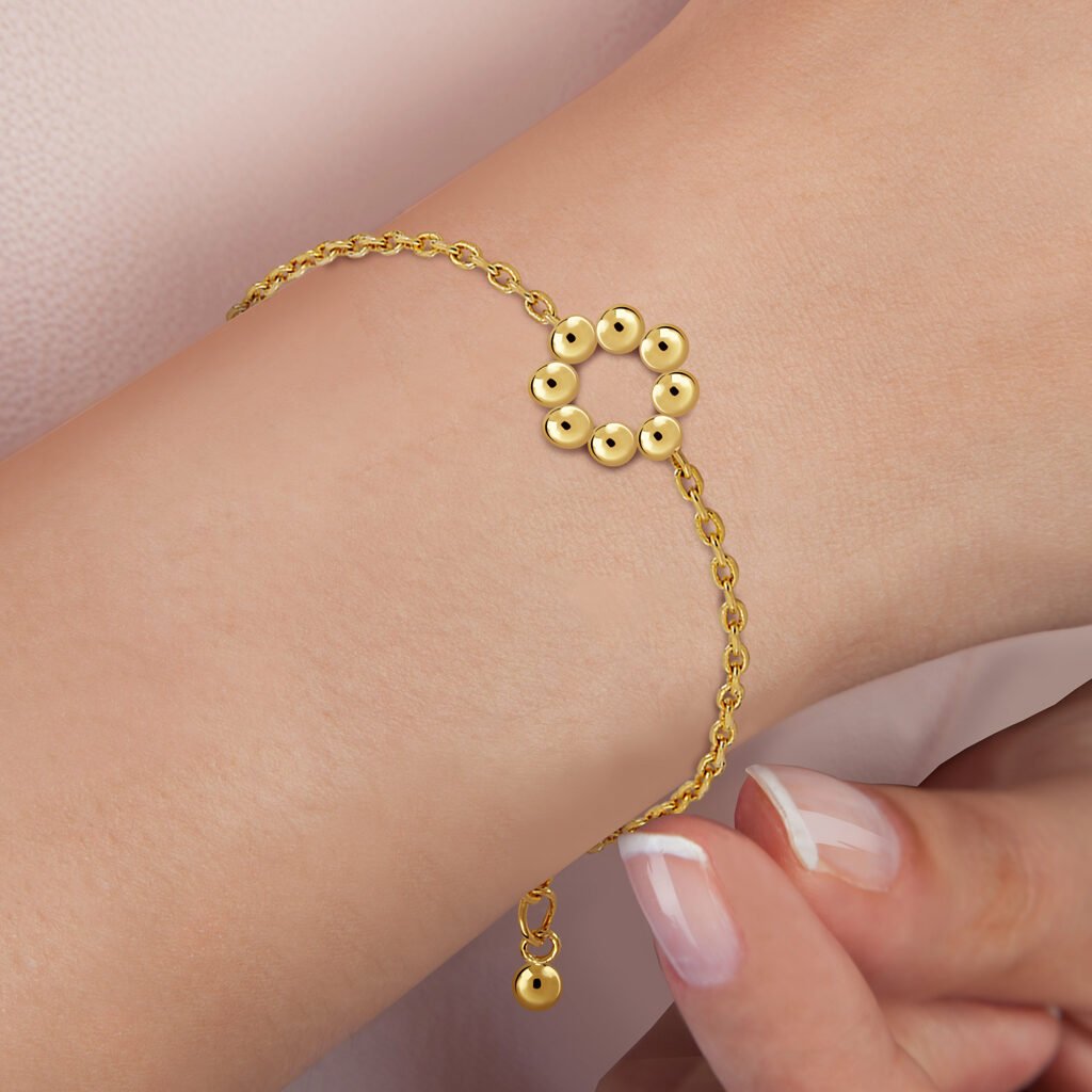 Coral Gold Bracelet
