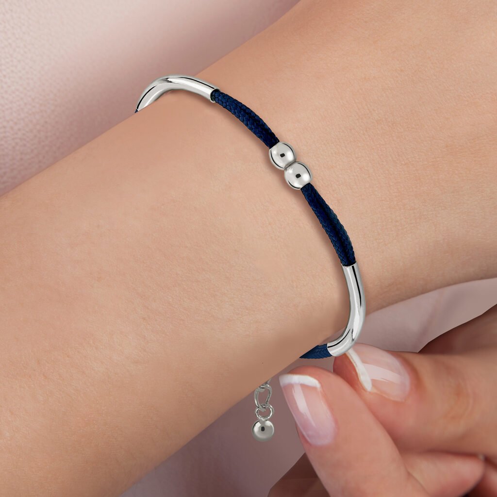 Blue Alma Silver Bracelet
