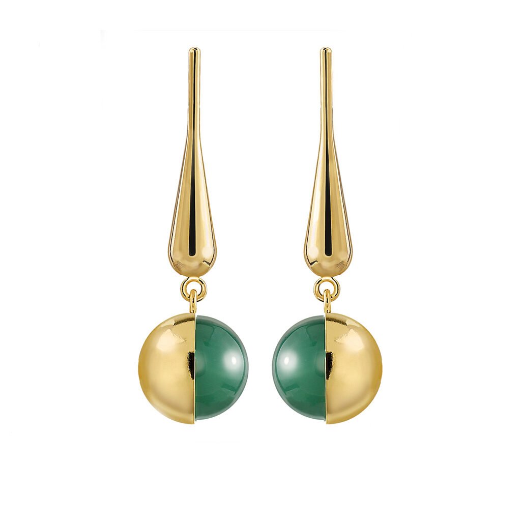 Moon Gold Harpoon Earrings