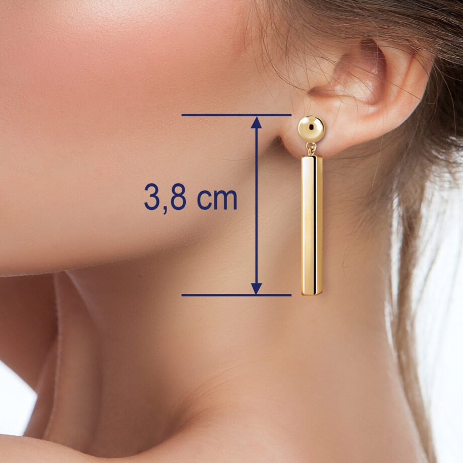 Damaris Gold Long Earrings