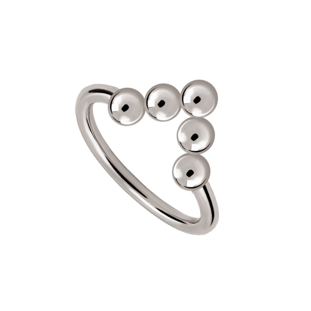 Anillo Plata Uve Vioret fabricado en plata de 1ª Ley y diseñado con pequeñas esferas