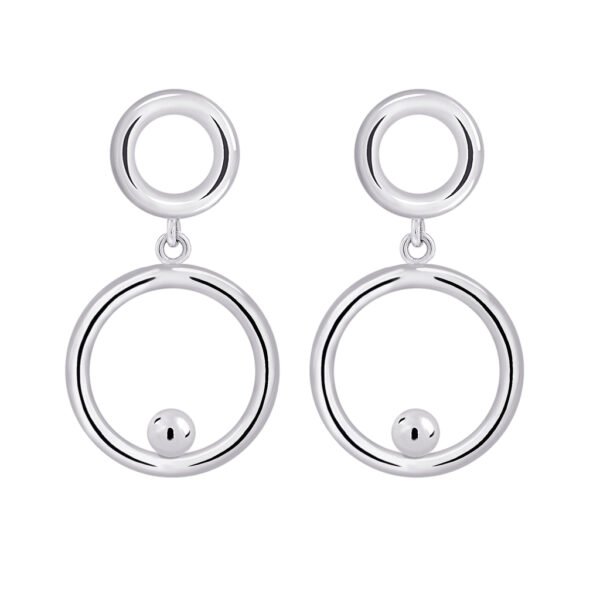 Pendientes Plata Nora diseñados por Vioret Joyas ® y fabricados de plata de 1ª Ley