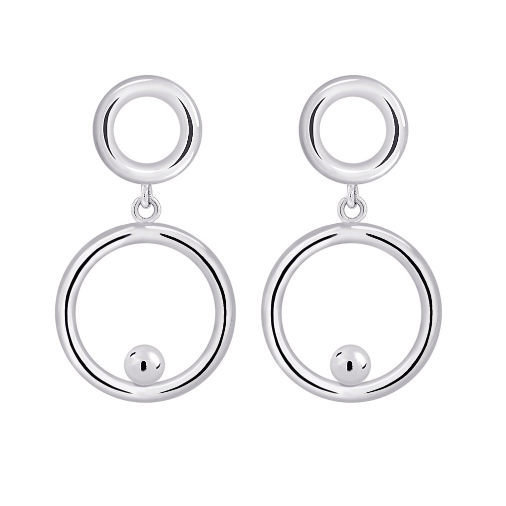 Pendientes Plata Nora diseñados por Vioret Joyas ® y fabricados de plata de 1ª Ley