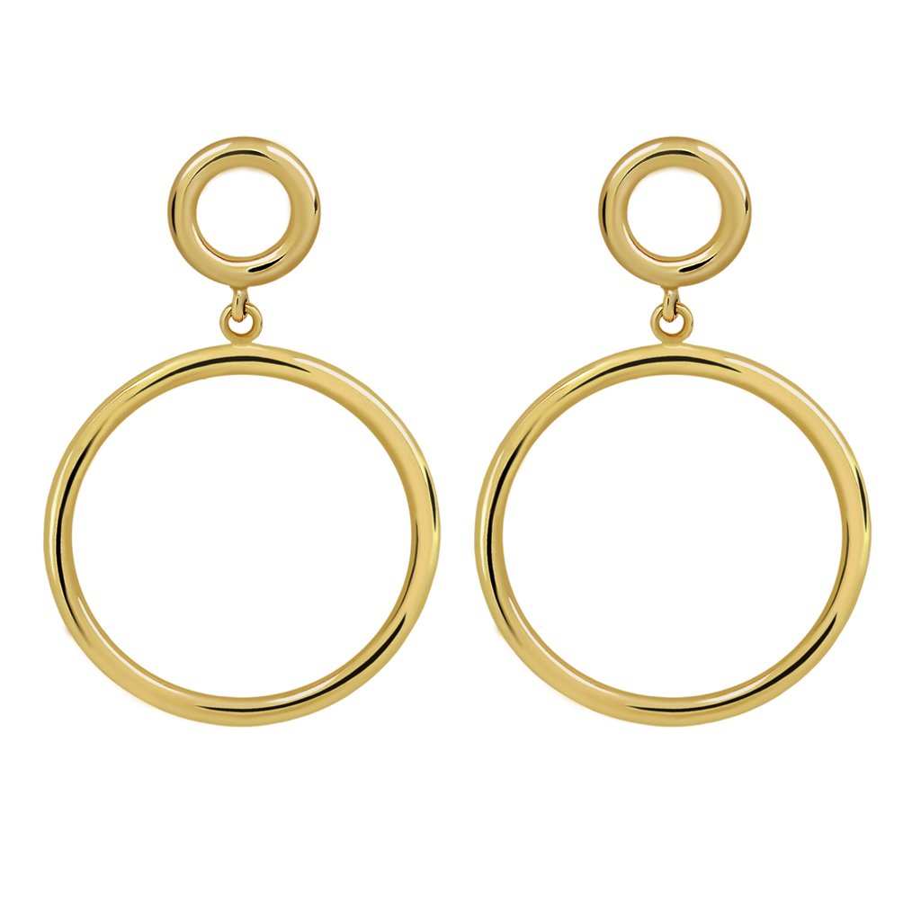 Pendientes Oro Daniela acabados en oro de 18 quilates y diseñados por Vioret Joyas ®