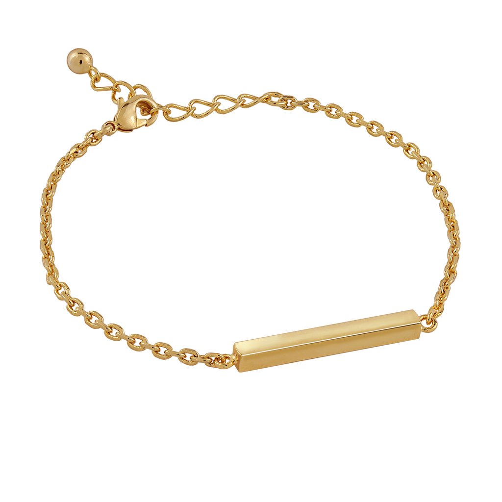 Pulsera Oro Damaris de diseño moderno acabada en oro de 18 quilates