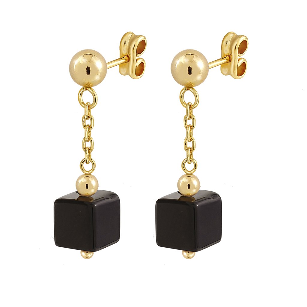 Pendientes Oro Dora acabados en oro de 18 quilates y diseñados por Vioret Joyas ®