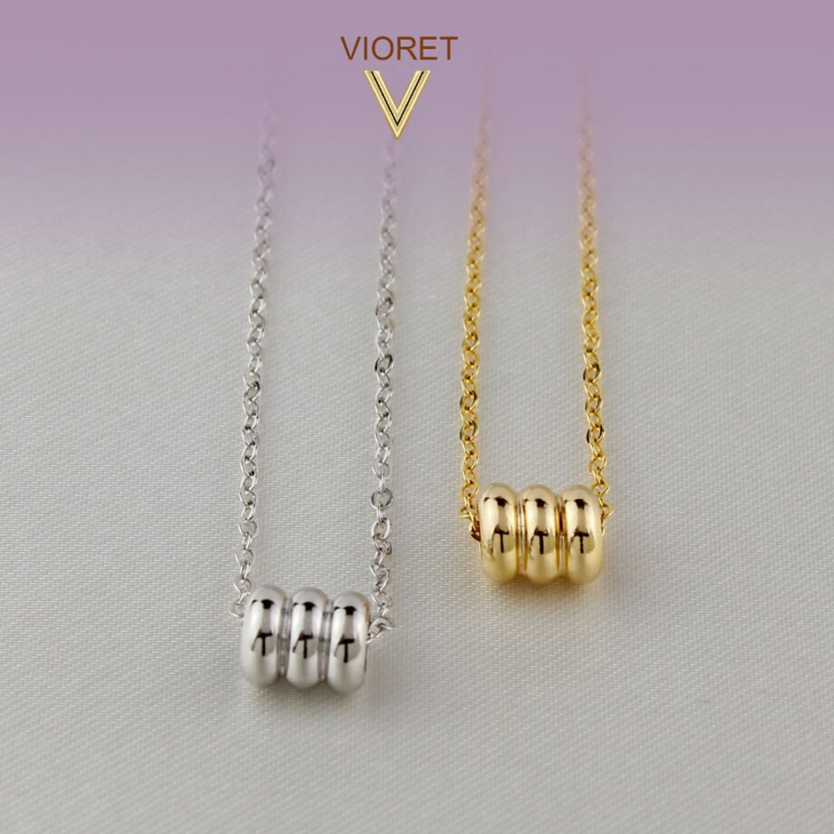 Colgante Plata Ainhoa Y Colgante Oro Ainhoa diseñados por Vioret Joyas ®