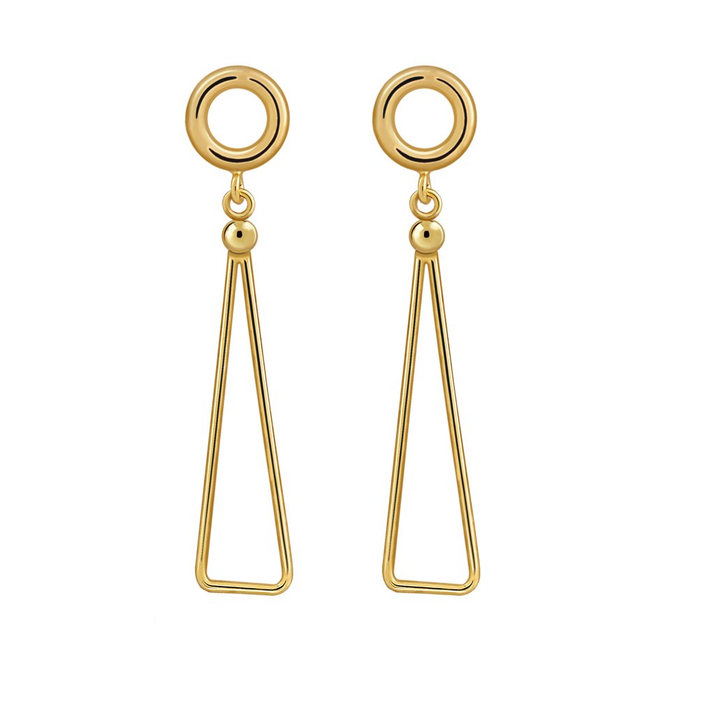 Pendientes Oro Carolina diseñados por Vioret Joyas ® y acabados en oro