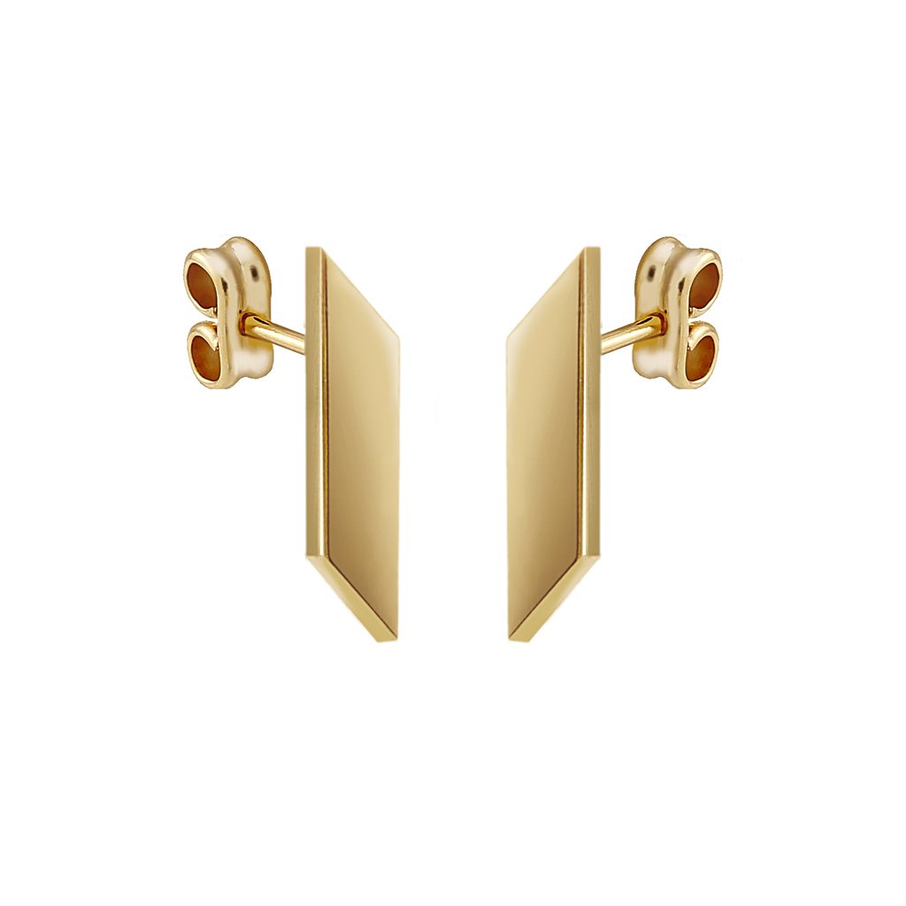 Pendientes Oro Celine diseñados por Vioret Joyas Ⓡ acabados en oro de 18 quilates