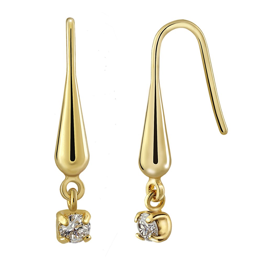 Pendientes Oro Karina diseñados por Vioret Joyas Ⓡ acabados en oro de 18 quilates