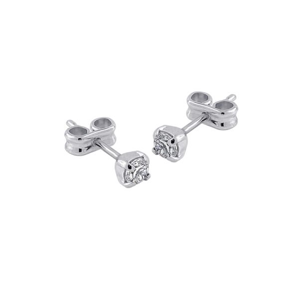 Pendientes Plata Inés acabados de rodio en plata y diseñados por Vioret Joyas Ⓡ