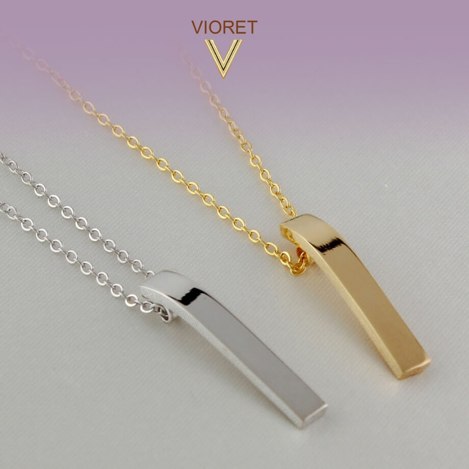 Colgante Oro Kiara y Colgante Plata Kiara diseñados por Vioret Joyas ®