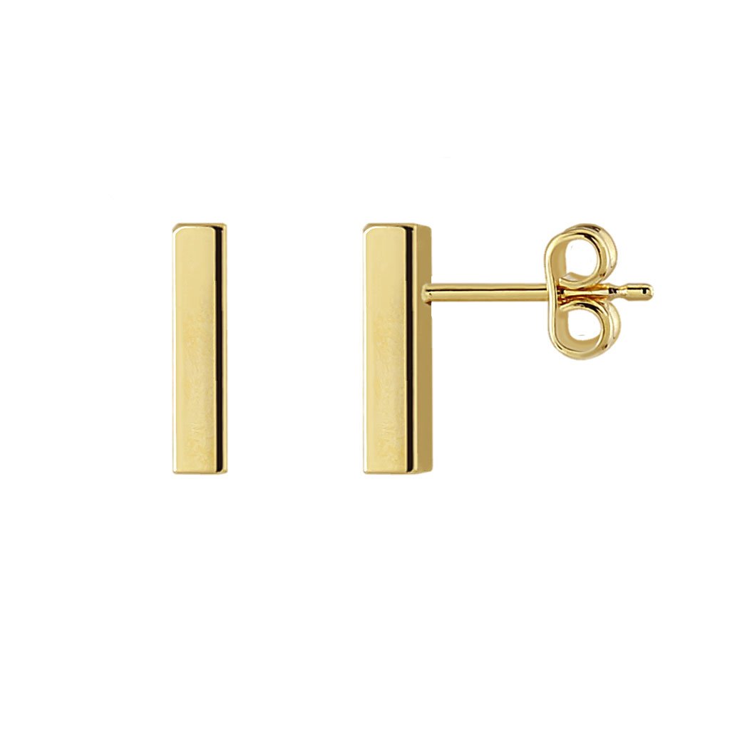 Pendientes Oro Damaris acabados en oro de 18 quilates con estilo sencillo para lucir todos los días