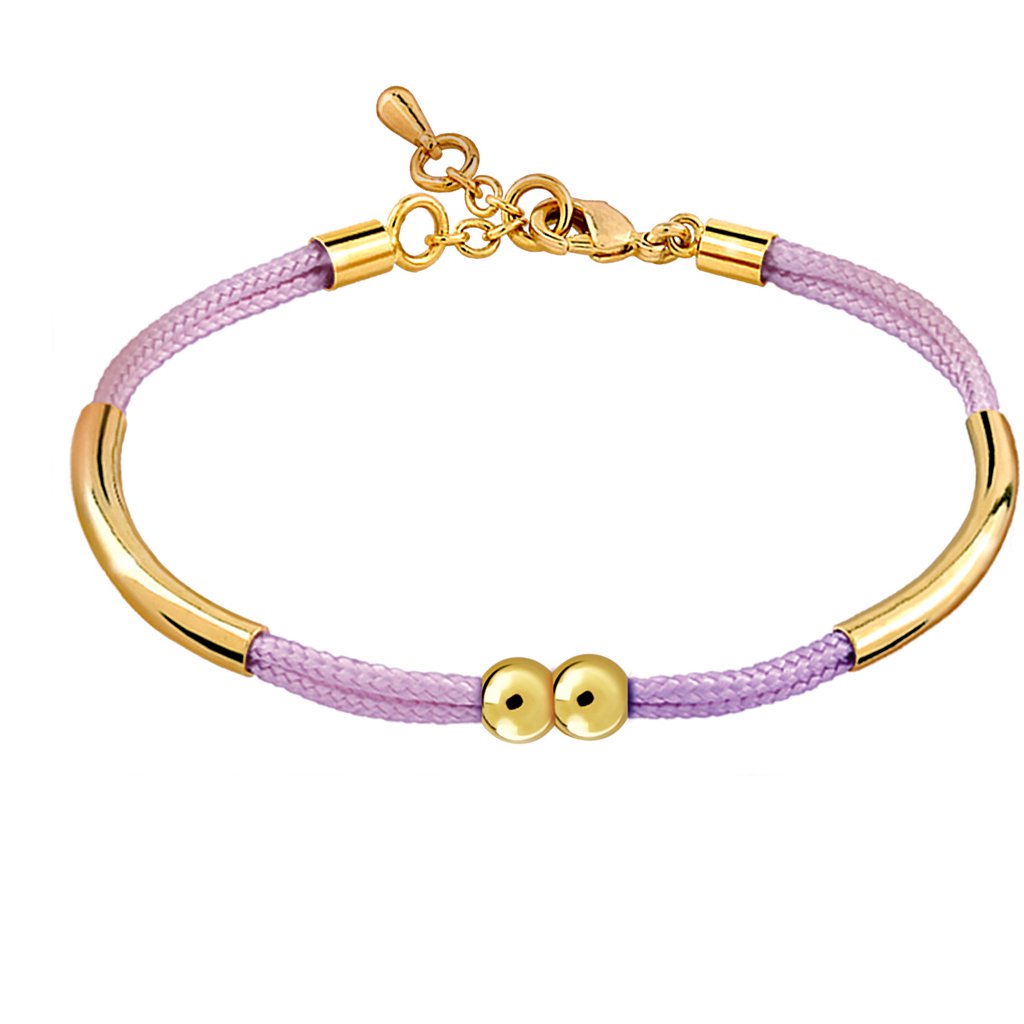 Pulsera Oro Alma Morado acaba en oro de 18 quilates y diseñada por Vioret Joyas ®