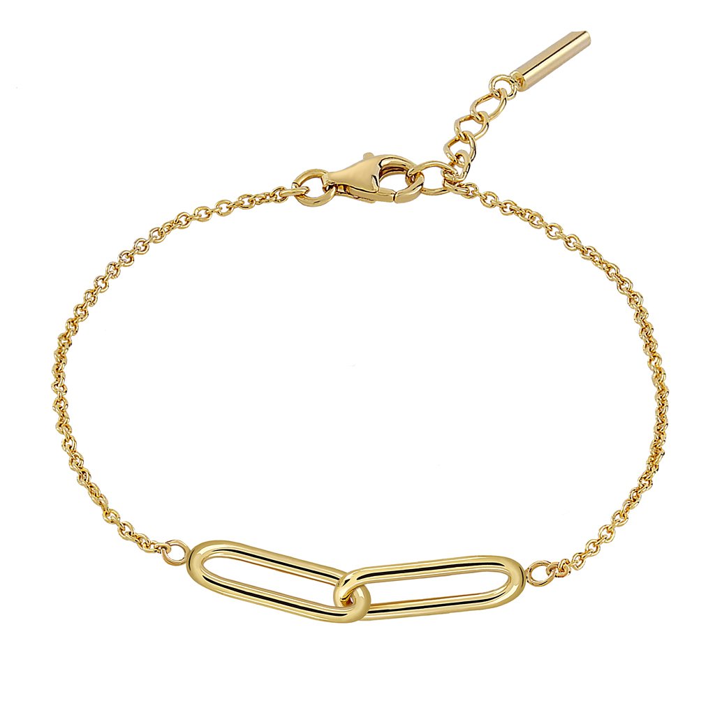 Pulsera Oro Dúo Para Ella como símbolo de unión acabada en oro vermeil