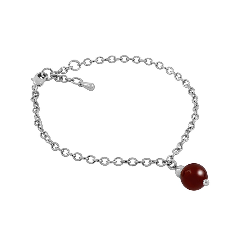 Pulsera Plata Noa Carneola fabricada en plata de 1ª Ley
