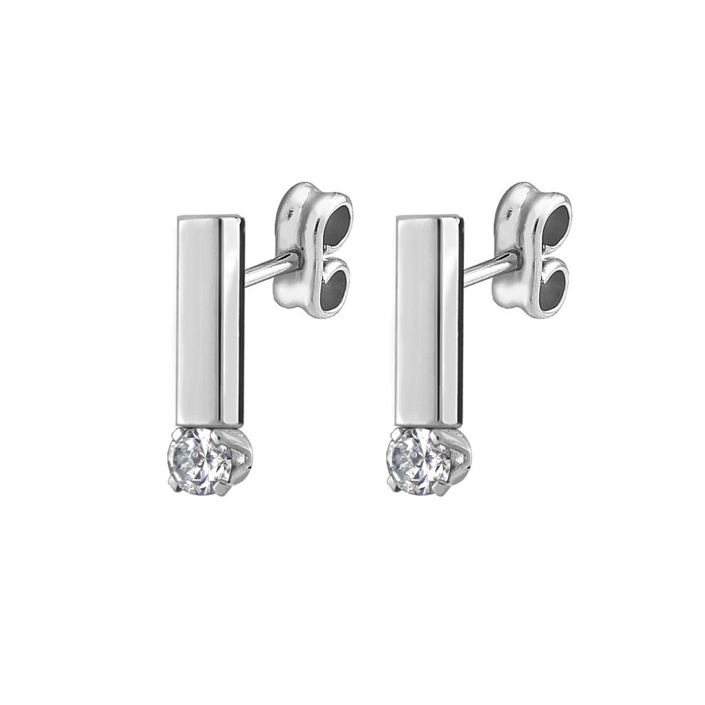 Pendientes Plata Alicia fabricados de plata de 1ª Ley diseñados por Vioret Joyas Ⓡ