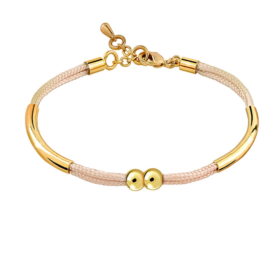 Pulsera Oro Alma Crema diseñada por Vioret Joyas ® y acabada en oro de 18 quilates