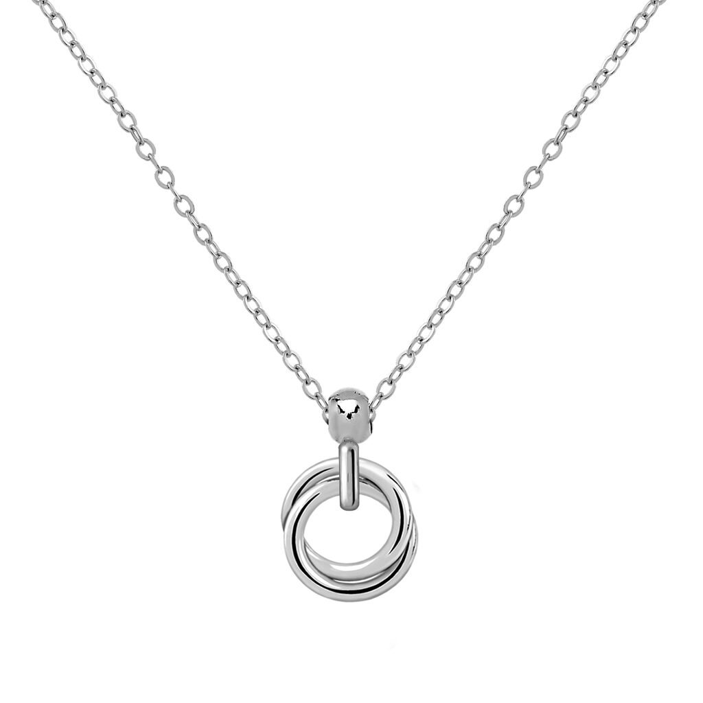 Colgante Plata Isabel formado por aros entrelazados y diseñado por Vioret Joyas ®