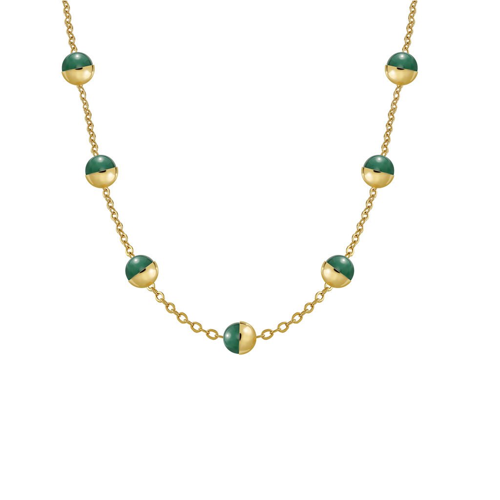 Collar Oro Luna acabado en oro de 18 quilates y diseñado por Vioret Joyas ®