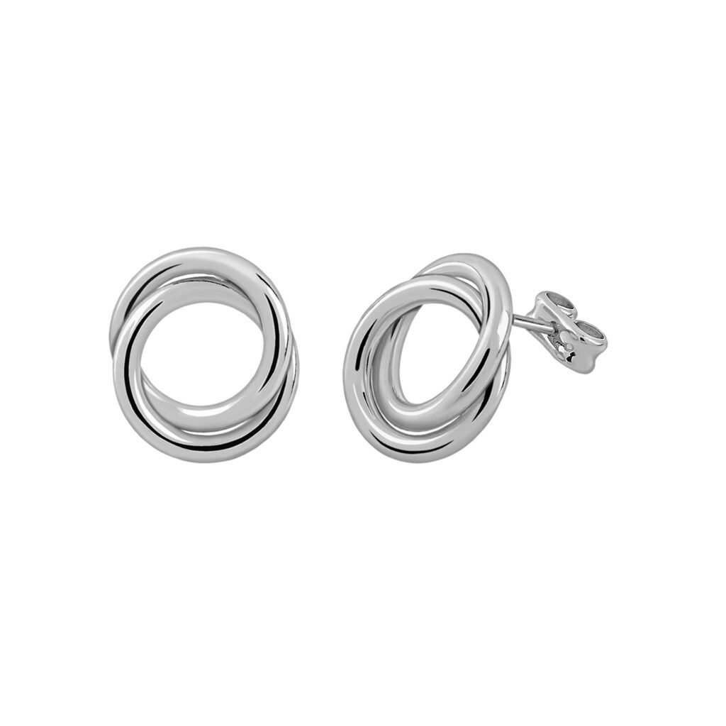Pendientes Plata Atenea Mini fabricados de plata de 1ª Ley y diseñados por Vioret Joyas ®