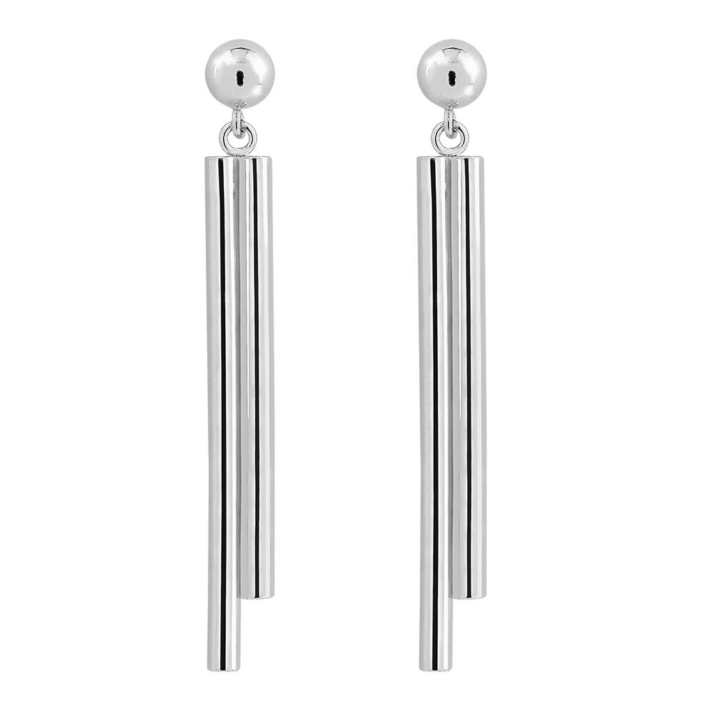 Pendientes Plata Claudia fabricados de plata de 1ª Ley y diseñados por Vioret Joyas ®