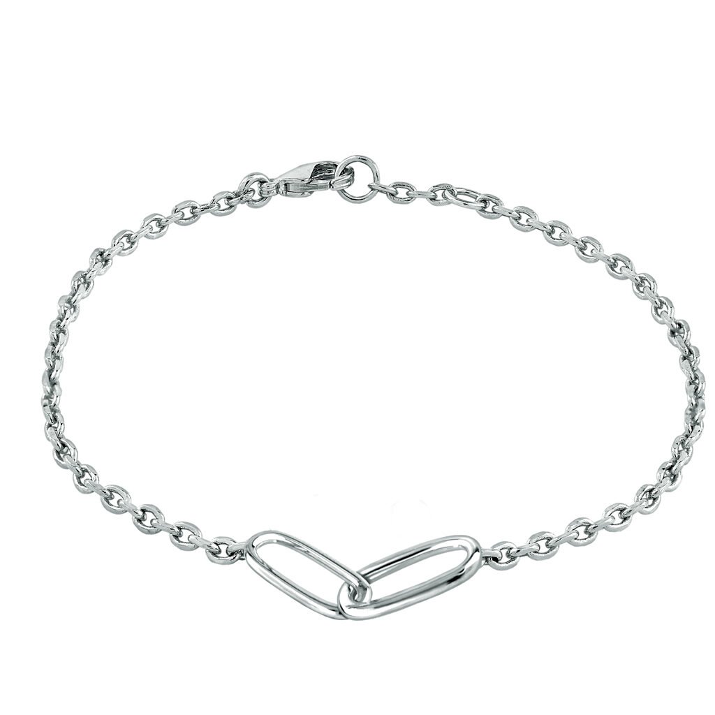 Pulsera Plata Dúo Para Él fabricada de plata de 1ª Ley y diseñada por Vioret Joyas ®