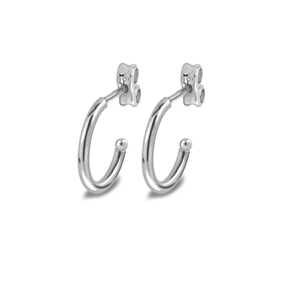 Pendientes Plata Cala fabricados de plata de 1ª Ley 925