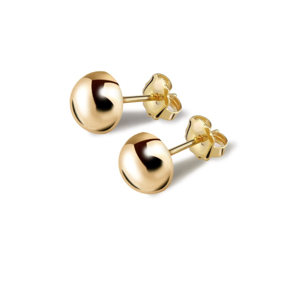 Pendientes Oro Media Bola Flavia para lucir todos los días. Diseños sencillos para ti