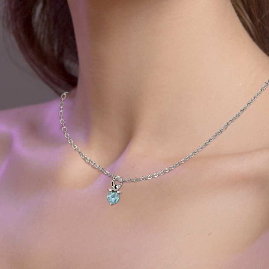 Colgante Oro Mamá Chupete Rosa diseñado por VIORET JOYAS de plata de 1ª Ley